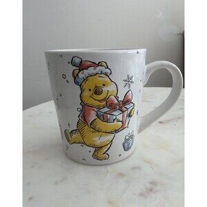 Disney Winnie the Pooh Christmas Mug Piglet Tigger Eeyore Holiday Cup